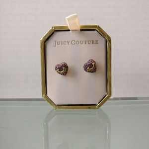 💖👸💖Juicy Couture Pink Pave Heart Earrings💖👸💖